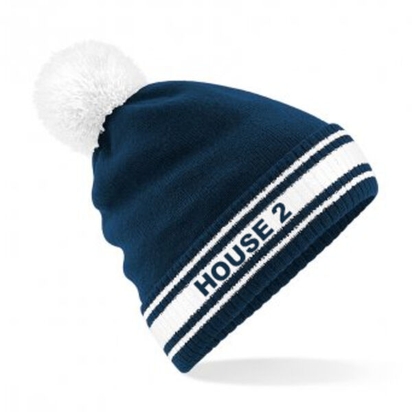 House 2 Malvern College Striped Beanie BB472 Thumbnail